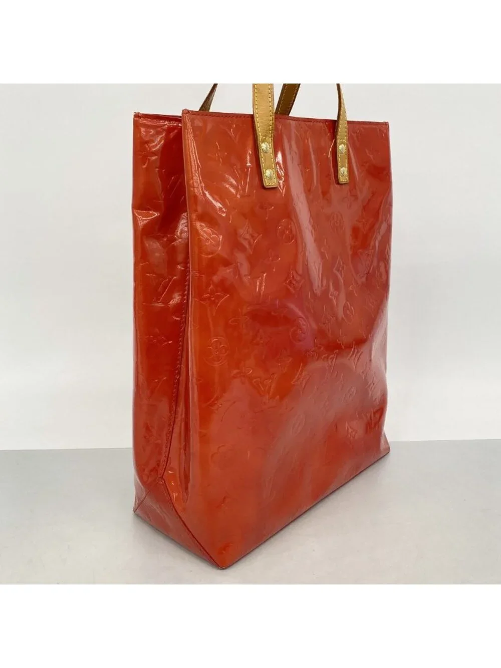 Louis Vuitton Handbag Vernis Reed MM Rouge